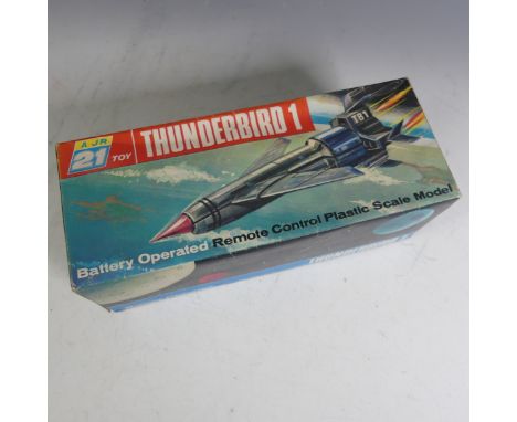 Thunderbirds: J Rosenthal Toys Ltd (JR 21 Toy),&nbsp; Thunderbird 1, battery-operated remote control plastic model, &nbsp;fin