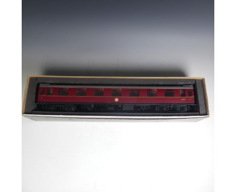 Tower Brass Models, gauge 1 / G scale, 45mm, Mark 1 passenger coach, BR maroon, no. M3001, boxed. 