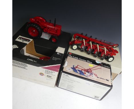 ERTL (1/16th scale) No.1292 Massey Harris "55" Tractor, red, boxed, and No.250 McCormick Farmall Super-A Tractor, red, boxed,