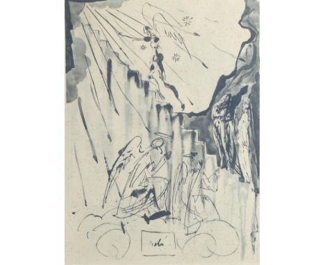 Salvador Dali (1904 - 1989), Paradise 21, lithograph, signed in pencil, image 25cm x 17cm, framedGood condition 