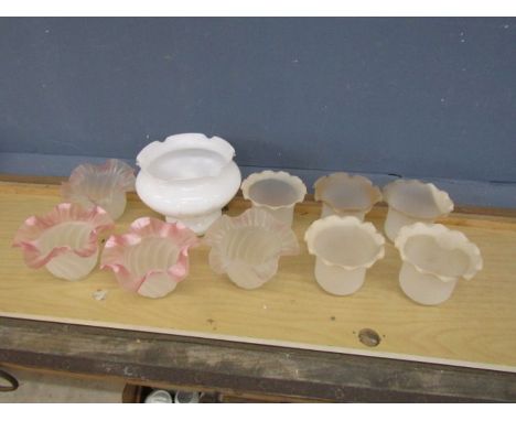 10 Glass lamp shades 
