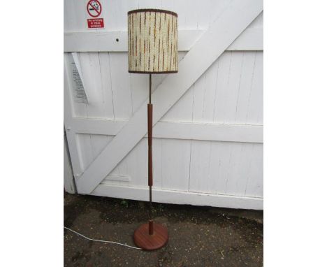 Retro teak standard lamp