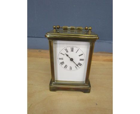 French brass carriage clock 