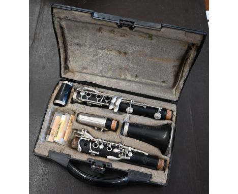 A cased Buffet clarinet with accessories 
