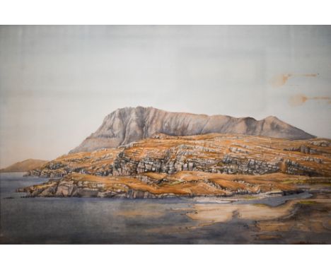 R I P Fleming - An extensive Scottish coastal view, watercolour, signed and dated '91, 48.5 x 72 cm 