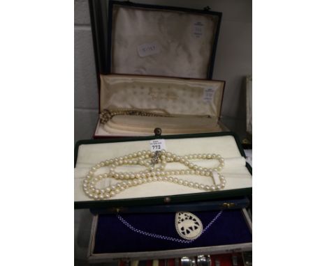 Pearl necklaces etc.