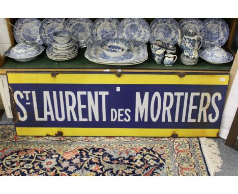 A large French enamel street sign.