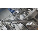 Stainless Steel Endless Screw Conveyor, 11ft. c/w Motor