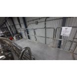Stainless Steel Mezzanine, c/w 10-Step Staircase, 11'W, 42''D, 104''H
