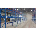 Industrial Ready Rack Sections: 18'H, 42''D, (4) Bars per Section, (3) 12'L, (5) 8.5'L