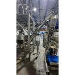 Stainless Steel Endless Screw Conveyor, 11ft. c/w Motor