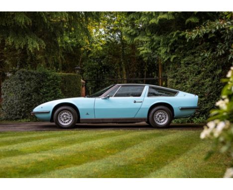 1970 Maserati Indy Transmission: manualMileage:89614Maserati followed up its stunning Ghia-styled Ghibli two-seater with the 