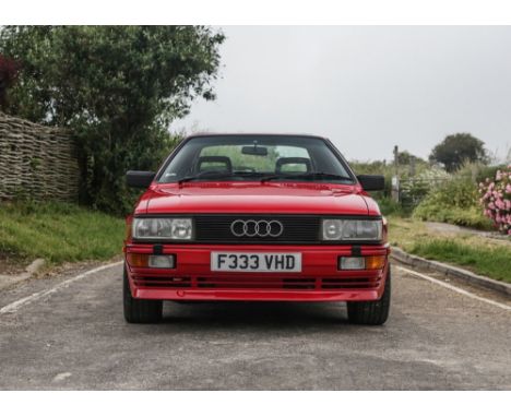 1989 Audi UR Quattro 10V Turbo MB Engine Transmission: manualMileage:139991Audi's headquarters are in Bavaria and the company