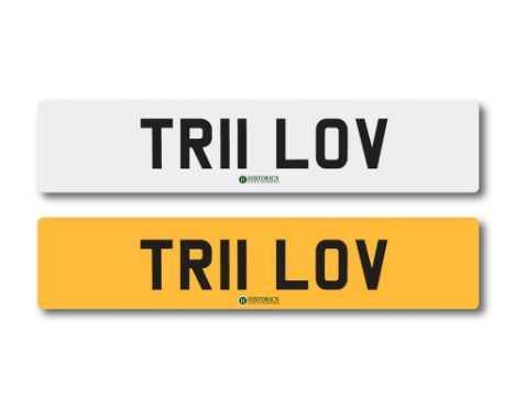   Registration number TR11 LOV Transmission: Mileage:Registration number of TR11 LOV currently on a Certificate of Entitlemen