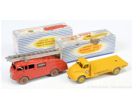 Dinky 533 Leyland Cement Wagon "Ferrocrete / Portland Cement" - yellow including Supertoy hubs with grey tyres - Fair to Good