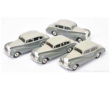 Dinky 150 Rolls Royce Silver Wraith Group of 4 - all finished in two-tone grey (some slight colour shade differences) - all h