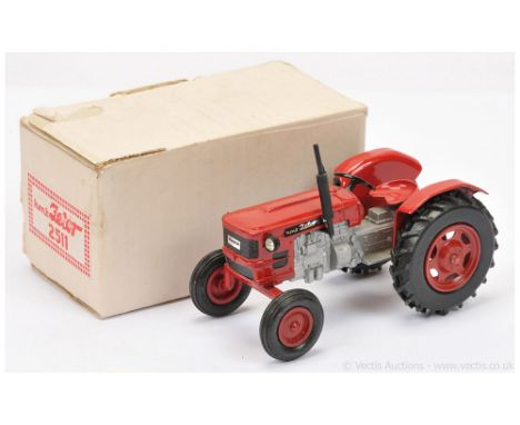 Unconfirmed manufacturer (possibly Indian made) HMT Zetor 2511 Tractor - red, silver, black - Near Mint in a generally Good p