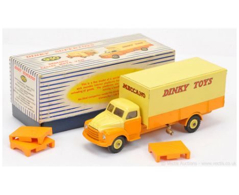 Dinky 930 Bedford Pallet Jekta "Dinky Toys" Delivery Van - finished in two-tone yellow, with windows, Supertoy hubs with blac