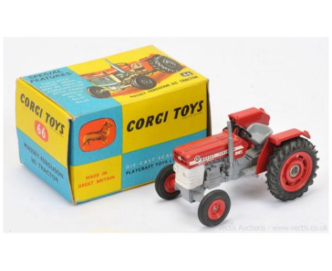 Corgi 66 Massey Ferguson 165 Tractor - red, grey, white - Excellent Plus a lovely bright example in a generally Good Plus to 