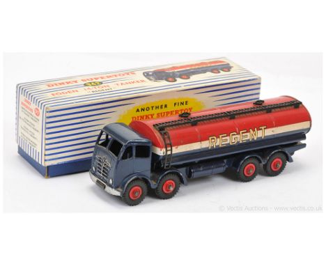 Dinky 942 Foden (Type 2) 14-ton "Regent" Tanker - blue, white, red including Supertoy hubs, black metal gantry, side ladder a