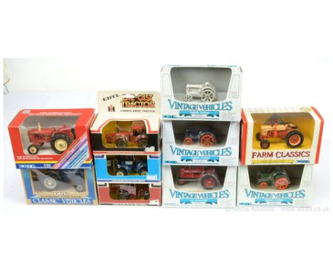ERTL a group of Tractors mainly (1/64th scale &amp; 1/32nd scale) to include Case International 1963 David Brown 990 Implemat