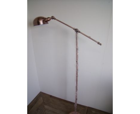As new ex shop display brushed copper angle lamp