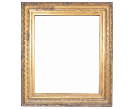 American 1870's Gilt Wood Frame. Rabbet Size: 30.5 x 25.5 in. Overall Framed Size: 39 x 34 in. (96-3) (304) Provenance: The h