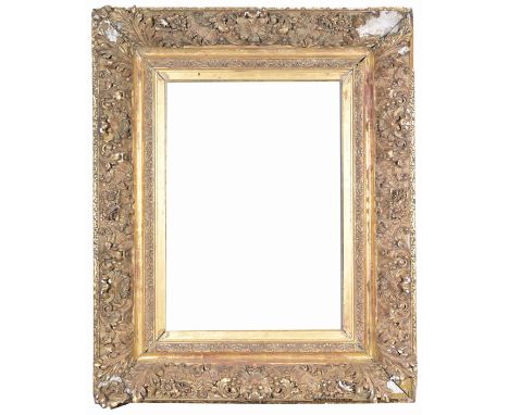 European 1880's Rabbet Size: 25 1/8 x 18 1/8 in. Overall Framed Size: 37 x 31 in. (97-265) (323) Provenance: The historic per