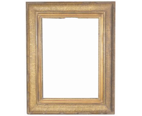 French 19th C. Gilt Frame. Rabbet Size: 26 1/8 x 18.75 in. Overall Framed Size: 36 x 28 in. (98-42) (311) Provenance: The his