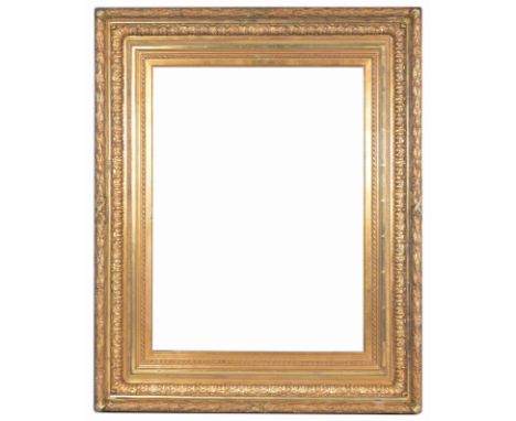 Belgian 19th C. Gilt/Wood Frame. Rabbet Size: 26 x 19.5 in. Overall Framed Size: 35 x 28.5 in. (08-52) (301) Provenance: The 