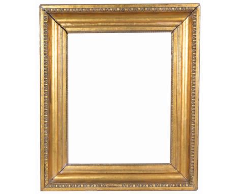 European 1820's Gilt Wood Frame. Rabbet Size: 20 1/8 x 16 1/8 in. Overall Framed Size: 27 x 23 in. (07-149) (309) Provenance: