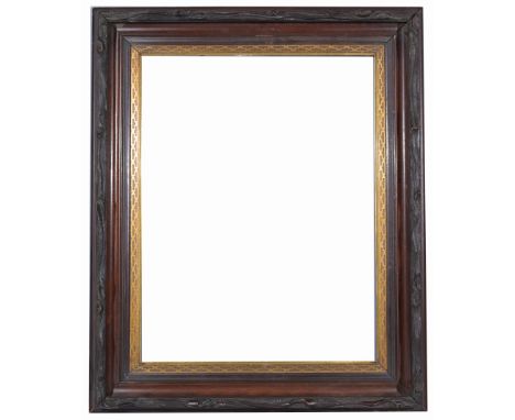 American 1880s Rabbet Size: 24 x 18.5 in. Overall Framed Size: 31 x 26 in. (95-27) (314) Provenance: The historic period fram