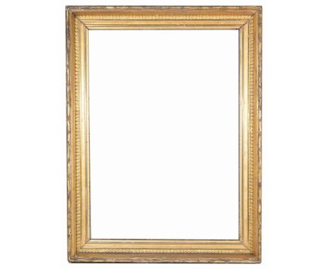 American 1880's Gilt Wood Frame Rabbet Size: 37 x 26.75 in. Overall Framed Size: 44 x 34 in. (02-32) (310) Provenance: The hi