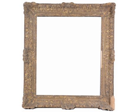 Antique French School Frame. Rabbet Size: 29 1/8 x 24 1/8 in. Overall Framed Size: 37 x 32 in. (C 98-141) (317) Provenance: T