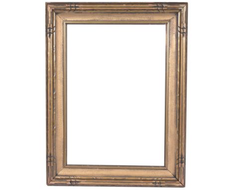 American School Gilt Wood Frame. Rabbet Size: 20 1/8 x 14 in. Overall Framed Size: 25.5 x 19.5 in. (94-29) (53) Provenance: T