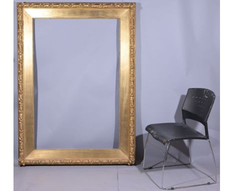 Large American 1880's Barbizon School Gilt/Wood Frame. Rabbet Size: 51.5 x 34.5 in. Overall Framed Size: 64 x 47 in. (06-152)