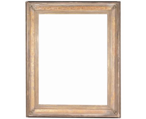American c.1850's Hudson River School Frame. Rabbet Size: 39 1/8 x 29.25 in. Overall Framed Size: 49 x 40 in. (17-53) (319) P