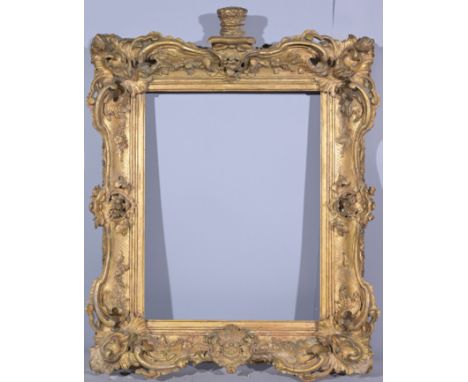 European 19th C. Gilt/Wood Frame. Rabbet Size: 18.75 x 14.5 in. Overall Framed Size: 28 x 21 in. (02-57) (301) Provenance: Th