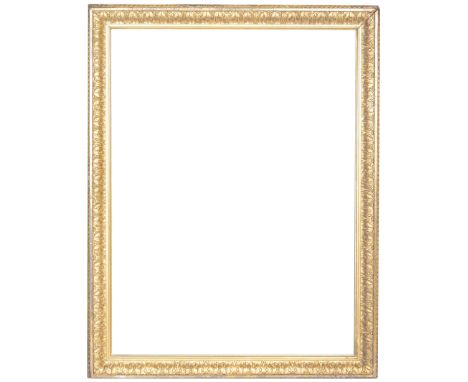 English 19th C. Gilt Wood Frame. Rabbet Size: 28 x 21 in. Overall Framed Size: 32 x 25 in. (97-455) (56) Provenance: The hist