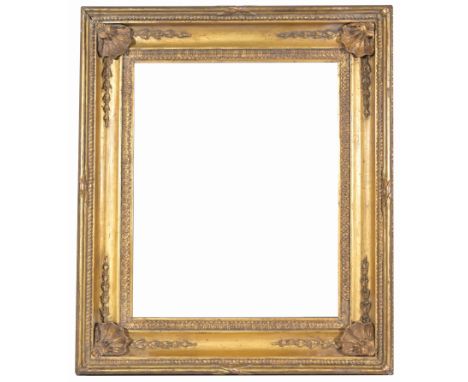 Antique American School Gilt/Wood Frame. Rabbet Size: 20 1/8 x 16 1/8 in. Overall Framed Size: 28 x 24 in. (V 90-95) (301) Pr