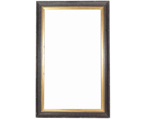 American 1860 Rabbet Size: 49 x 28 in. Overall Framed Size: 57 x 36 in. (92-280) (320) Provenance: The historic period frame 