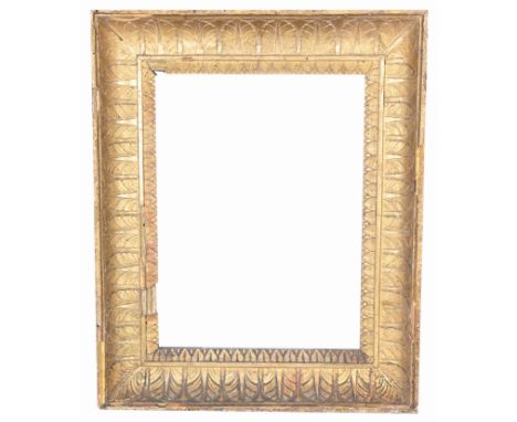 American 1820-30 Rabbet Size: 12.5 x 9.5 in. Overall Framed Size: 17 x 14 in. (86-277) (304) Provenance: The historic period 