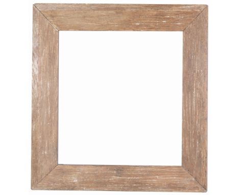 American Mid Century Wood Frame. Rabbet Size: 26.75 x 24.75 in. Overall Framed Size: 36 x 33 in. (97-25) (307) Provenance: Th