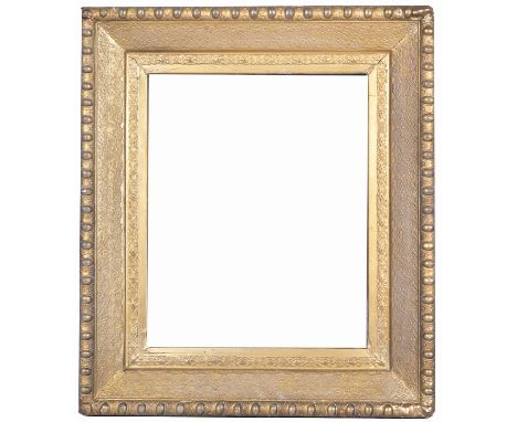 American 1890's Gilt Wood Frame Rabbet Size: 18.75 x 15.25 in. Approx. Sight Size: 18 x 14.25 in. Overall Framed Size: 26 x 2
