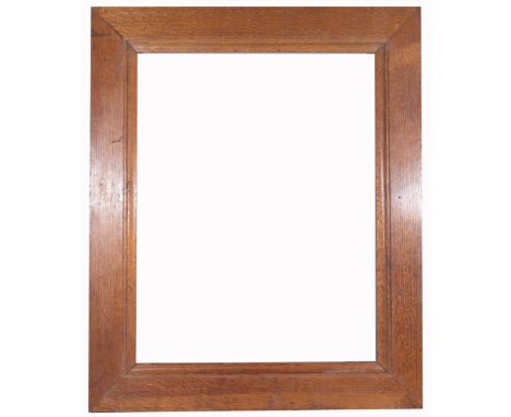 American School Wood Frame. Rabbet Size: 27.5 x 21.25 in. Overall Framed Size: 34.5 x 28.5 in. (91-224) (108) Provenance: The