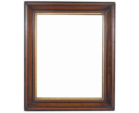 American 1870 Rabbet Size: 19 x 15 in. Overall Framed Size: 24 x 20 in. (92-190) (314) Provenance: The historic period frame 