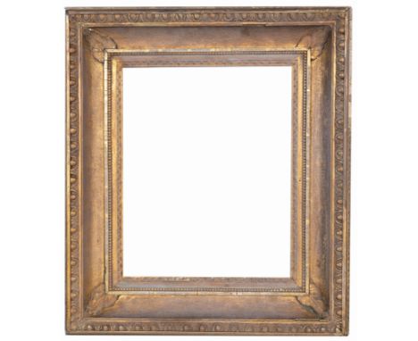 American 1850's Gilt Wood Frame. Rabbet Size: 15 5/8 x 12.25 in. Overall Framed Size: 23.5 x 20.5 in. (08-120) (300) Provenan