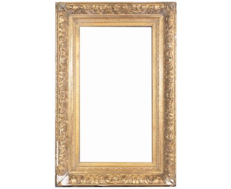 French 19th C. Rabbet Size: 26 x 14.25 in. Overall Framed Size: 34 x 22.5 in. (89-3) (325) Provenance: The historic period fr