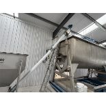 Rotolok elevating screw conveyor, size: 4FFSSSUSS1652.2E, serial no. 82822 (2021), approx. length.