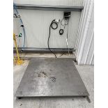 Floor standing digital pallet platform weighing scales